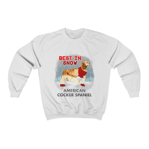 American Cocker Spaniel Best In Snow Heavy Blend™ Crewneck Sweatshirt