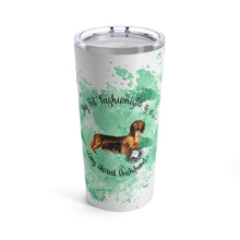 Load image into Gallery viewer, Dachshund (Long haired) Pet Fashionista Tumbler