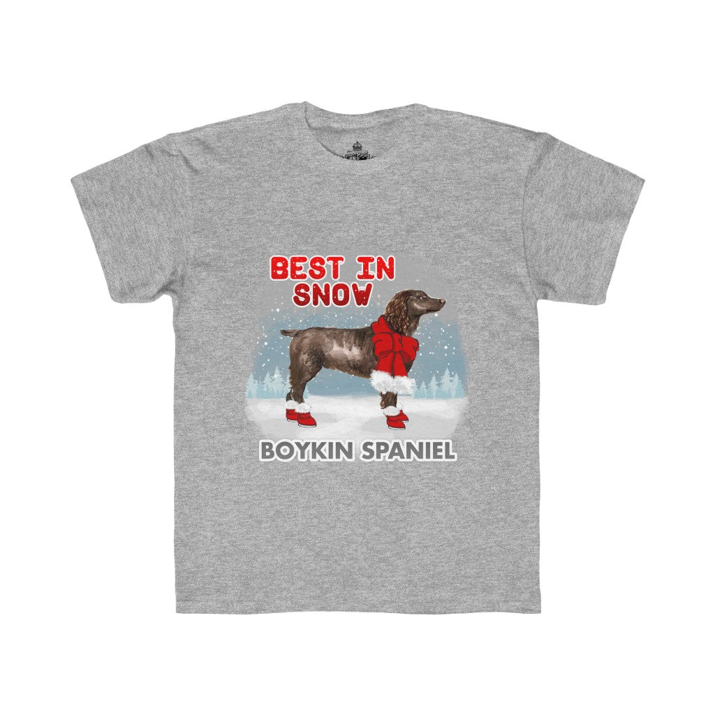 Boykin Spaniel Best In Snow Kids Regular Fit Tee