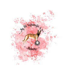 Load image into Gallery viewer, Belgian Malinois Pet Fashionista Duvet Cover
