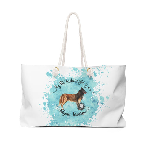 Belgian Tervuren Pet Fashionista Weekender Bag