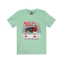 Load image into Gallery viewer, Otterhound Best In Snow Unisex Jersey Short Sleeve Tee