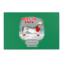 Load image into Gallery viewer, Dandie Dinmont Terrier Best In Snow Area Rug
