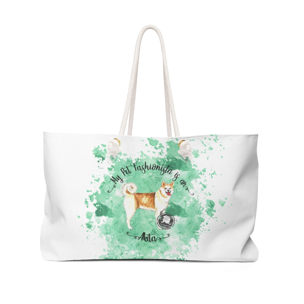 Akita Pet Fashionista Weekender Bag