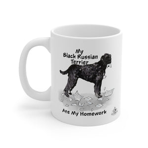 My Black Russian Terrier Ate My Homework Mug