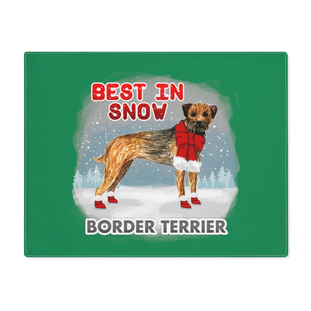 Border Terrier Best In Snow Placemat