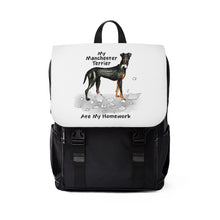 Load image into Gallery viewer, My Manchester Terrier Ate My Homework Backpack