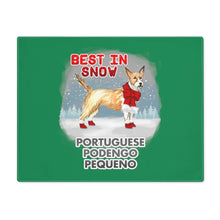 Load image into Gallery viewer, Portuguese Podengo Pequeno Best In Snow Placemat