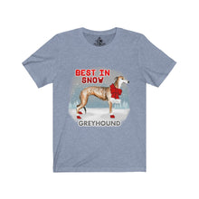 Load image into Gallery viewer, Greyhound Best In Snow Unisex Jersey Short Sleeve Tee