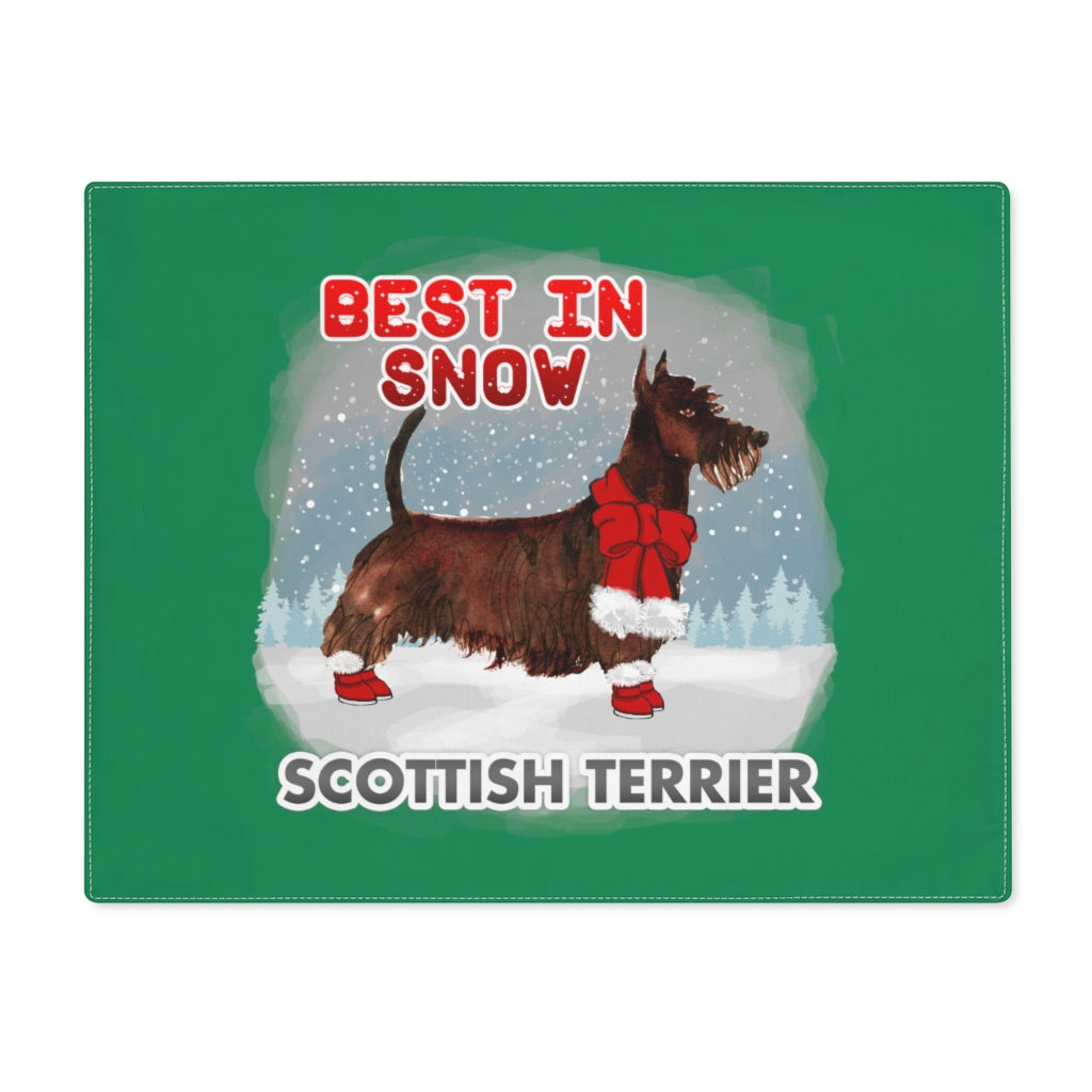 Scottish Terrier Best In Snow Placemat