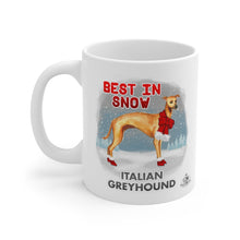 Load image into Gallery viewer, Italian Greyhound Best In Snow Mug