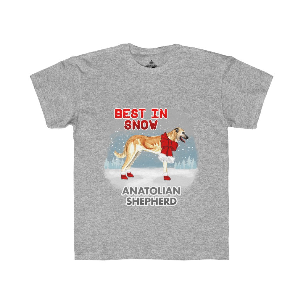 Anatolian Shepherd Best In Snow Kids Regular Fit Tee