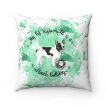 Load image into Gallery viewer, French Bulldog Pet Fashionista Square Pillow