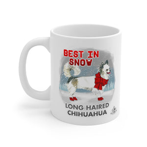 Long Haired Chihuahua Best In Snow Mug