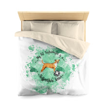 Load image into Gallery viewer, Staffordshire Terrier Pet Fashionista Duvet Cover