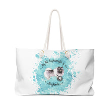 Load image into Gallery viewer, Keeshond Pet Fashionista Weekender Bag