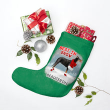 Load image into Gallery viewer, Beauceron Best In Snow Christmas Stockings