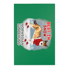 Load image into Gallery viewer, Norwegian Lundehund Best In Snow Area Rug