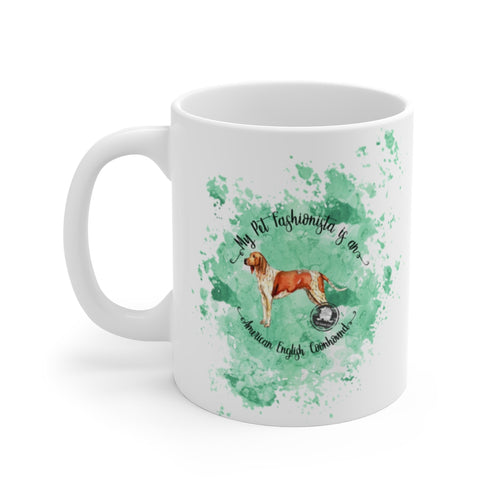 American English Coonhound Pet Fashionista Mug