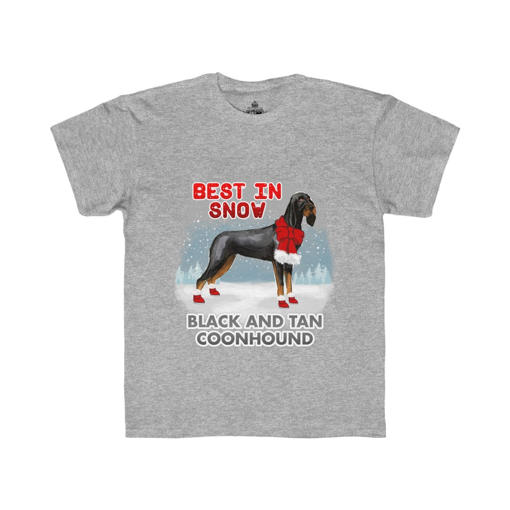 Black and Tan Coonhound Best In Snow Kids Regular Fit Tee