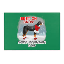 Load image into Gallery viewer, Swiss Mountain Dog Best In Snow Area Rug