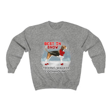 Load image into Gallery viewer, Treeing Walker Coonhound Best In Snow Heavy Blend™ Crewneck Sweatshirt