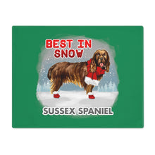 Load image into Gallery viewer, Sussex Spaniel Best In Snow Placemat