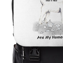 Load image into Gallery viewer, My Parson Russell Terrier Ate My Homework Backpack
