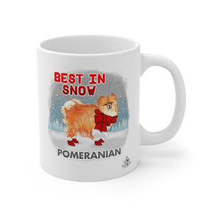 Pomeranian Best In Snow Mug