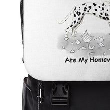 Load image into Gallery viewer, My Dalmatian Ate My Homework Backpack