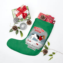 Load image into Gallery viewer, Jack Russell Terrier Best In Snow Christmas Stockings