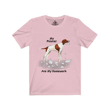 Load image into Gallery viewer, My Pointer Ate My Homework Unisex Jersey Short Sleeve Tee