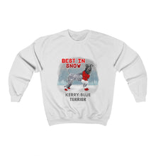 Load image into Gallery viewer, Kerry Blue Terrier Best In Snow Heavy Blend™ Crewneck Sweatshirt