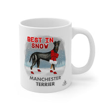 Load image into Gallery viewer, Manchester Terrier Best In Snow Mug