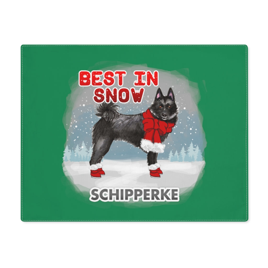 Schipperke Best In Snow Placemat