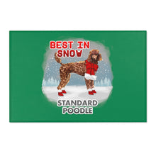Load image into Gallery viewer, Standard Poodle Best In Snow Area Rug