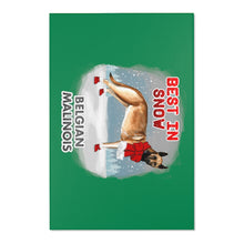 Load image into Gallery viewer, Belgian Malinois Best In Snow Area Rug
