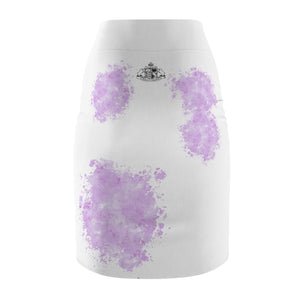 Light Purple Splash Pet Fashionista Pencil Skirt