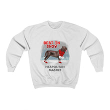 Load image into Gallery viewer, Neapolitan Mastiff Best In Snow Heavy Blend™ Crewneck Sweatshirt