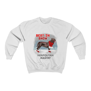Neapolitan Mastiff Best In Snow Heavy Blend™ Crewneck Sweatshirt