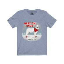 Load image into Gallery viewer, Kuvasz Best In Snow Unisex Jersey Short Sleeve Tee