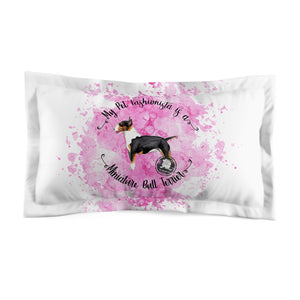 Miniature Bull Terrier Pet Fashionista Pillow Sham