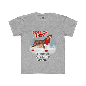 English Toy Spaniel Best In Snow Kids Regular Fit Tee