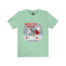 Load image into Gallery viewer, Lowchen Best In Snow Unisex Jersey Short Sleeve Tee