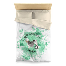 Load image into Gallery viewer, Lowchen Pet Fashionista Duvet Cover