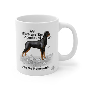 My Black and Tan Coonhound Ate My Homework Mug