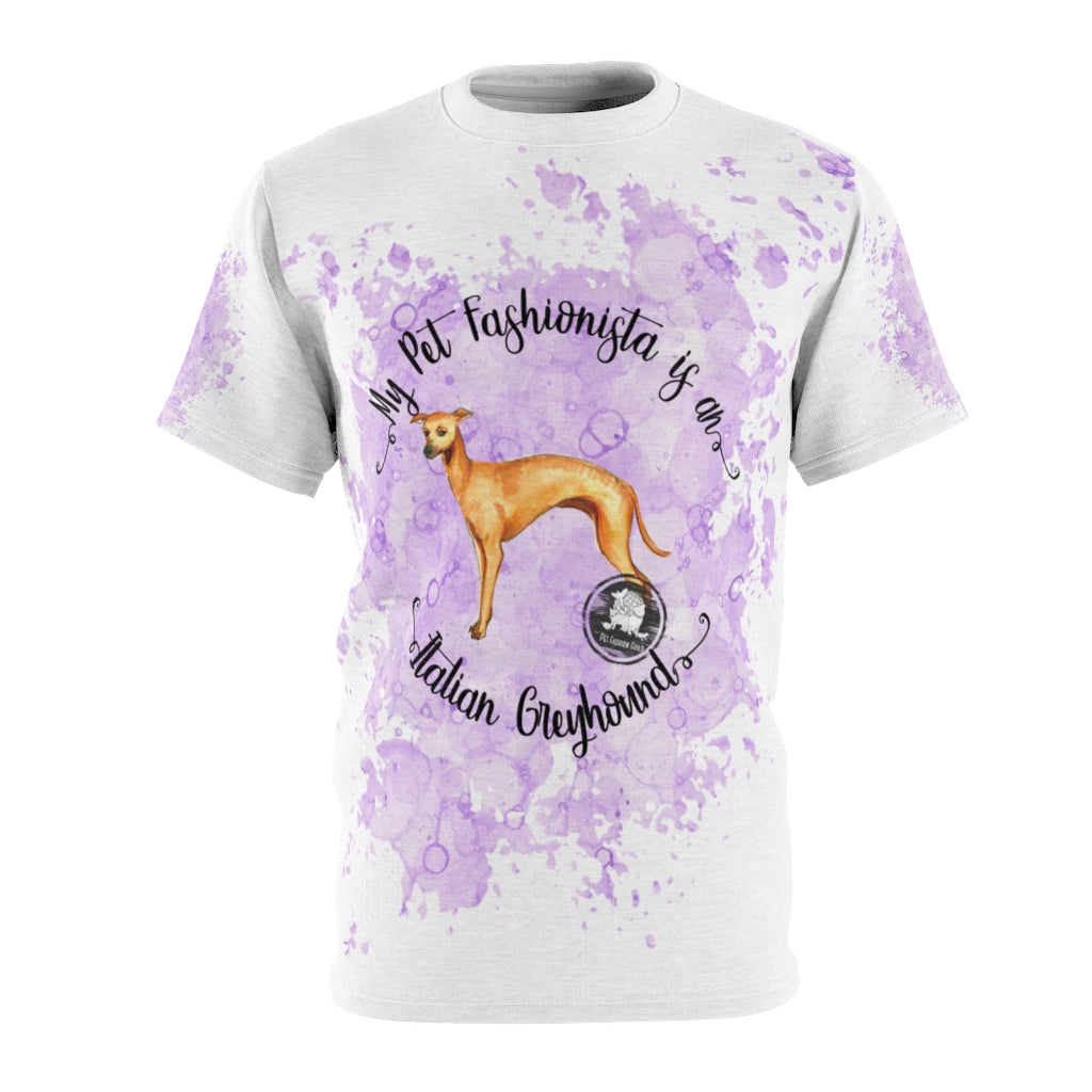 Italian Greyhound Pet Fashionista All Over Print Shirt