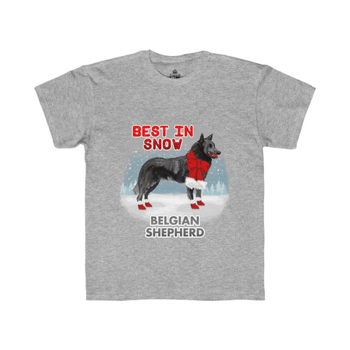 Belgian Shepherd Best In Snow Kids Regular Fit Tee