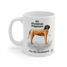 Load image into Gallery viewer, My Rhodesian Ridgeback Ate My Homework Mug