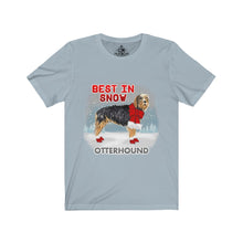 Load image into Gallery viewer, Otterhound Best In Snow Unisex Jersey Short Sleeve Tee